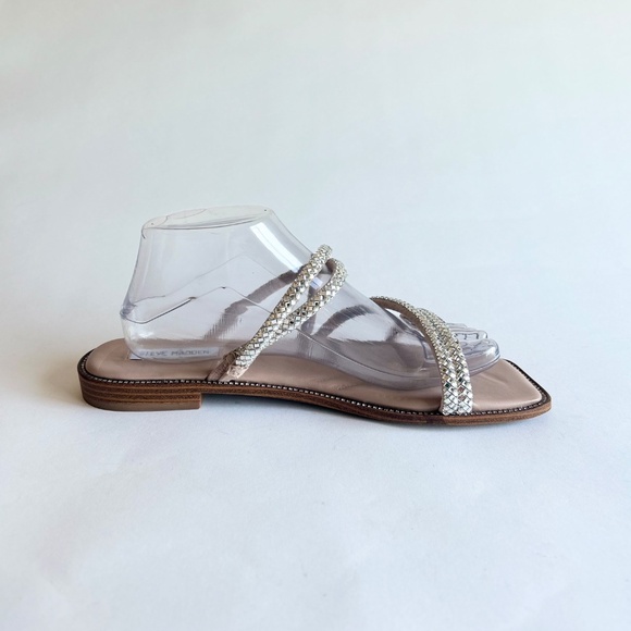 Steve Madden Textile Glass Upper  Sandals Flip Flops size 10 - Picture 5 of 15